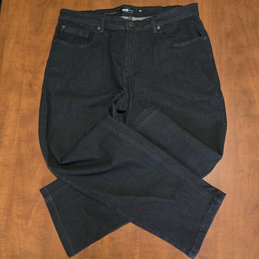 Barbell Apparel Mens Straight Leg Athletic Fit 5 Pocket Cotton Blend Jeans 36x28
